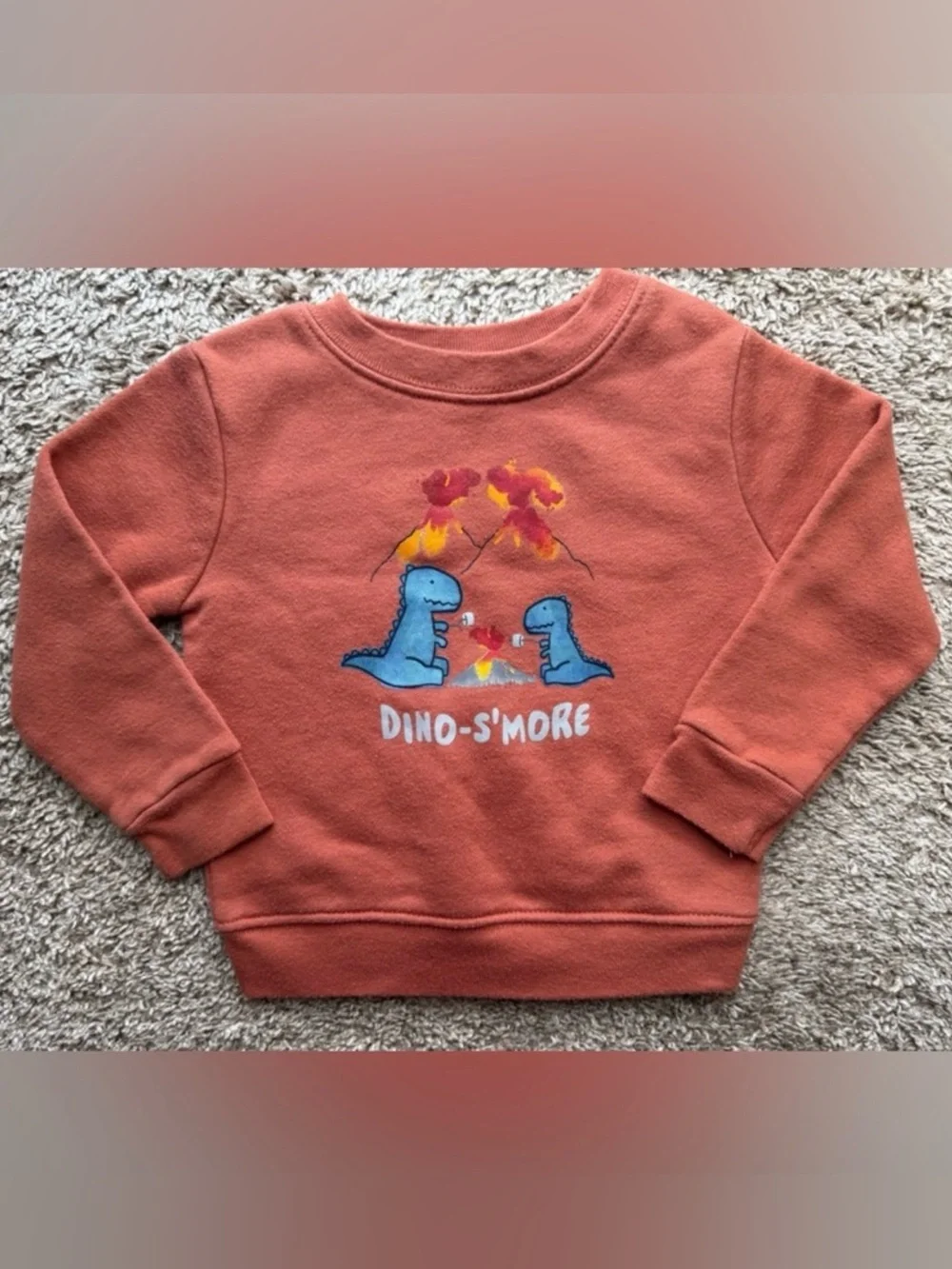 Garanimals Dino-S’More Fleece Sweatshirt Toddler 18M Dinosaur